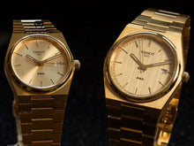 Load image into Gallery viewer, Tissot PRX 25mm Gold DIal Gold Steel Strap Watch for Women - T137.010.33.021.00