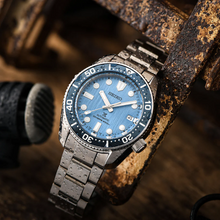 Load image into Gallery viewer, Seiko Prospex Glacier Save The Ocean Special Edition Automatic Blue Dial Silver Steel Strap Watch for Men - SPB299J1