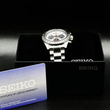 Load image into Gallery viewer, Seiko Prospex Speedtimer Solar Chronograph Silver Dial Silver Steel Strap Watch for Men - SSC911