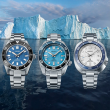 Load image into Gallery viewer, Seiko Prospex Glacier Save The Ocean Special Edition Automatic Blue Dial Silver Steel Strap Watch for Men - SPB299J1