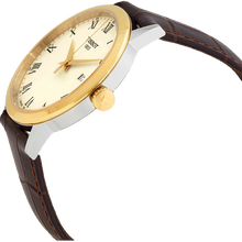 Load image into Gallery viewer, Tissot Classic Dream Ivory Dial Brown Leather Strap Watch for Men - T129.410.26.263.00