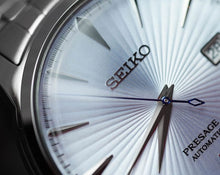 Load image into Gallery viewer, Seiko Presage Cocktail Time Automatic Ice Blue Dial Silver Steel Strap Watch for Men - SRPE19J1