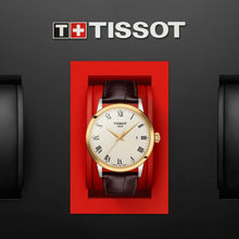 Load image into Gallery viewer, Tissot Classic Dream Ivory Dial Brown Leather Strap Watch for Men - T129.410.26.263.00
