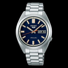 Load image into Gallery viewer, Seiko 5 Sports SNXS Automatic Blue Dial Silver Steel Strap Watch for Men - SRPK87K1