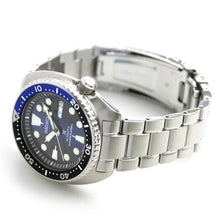Load image into Gallery viewer, Seiko Prospex Deep Blue Batman Turtle Diver's Automatic Blue Dial Silver Steel Strap Watch for Men - SRPC25J1