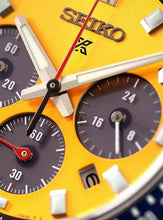 Load image into Gallery viewer, Seiko Prospex Solar Chronograph 1969 Re-interpretation Orange Dial Silver Steel Strap Watch for Men - SSC947