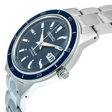 Load image into Gallery viewer, Seiko Presage Style60's Automatic Blue Dial Silver Steel Strap Watch for Men - SRPG05J1