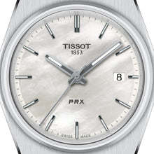 Load image into Gallery viewer, Tissot PRX Quartz Mother of Pearl Dial Silver Steel Strap Watch for Women- T137.210.11.111.00