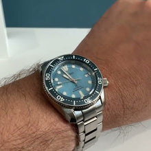 Load image into Gallery viewer, Seiko Prospex Glacier Save The Ocean Special Edition Automatic Blue Dial Silver Steel Strap Watch for Men - SPB299J1