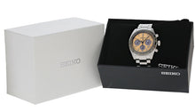 Load image into Gallery viewer, Seiko Prospex Speedtimer Solar Chronograph Gold Dial Silver Steel Strap Watch for Men - SSC817