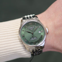 Load image into Gallery viewer, Tissot Le Locle Powermatic 80 Automatic Green Dial Silver Steel Strap Watch for Men - T006.407.11.093.00