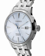 Load image into Gallery viewer, Seiko Presage Cocktail Time Automatic Ice Blue Dial Silver Steel Strap Watch for Men - SRPE19J1