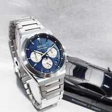 Load image into Gallery viewer, Seiko Conceptual Chronograph Blue Dial Silver Steel Strap Watch for Men- SSB453P1