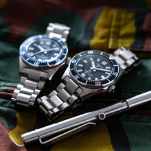 Load image into Gallery viewer, Seiko Prospex 1965 Heritage Divers Automatic Black Dial Silver Steel Strap Watch for Men - SPB453J1