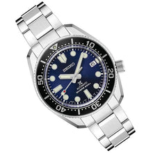 Load image into Gallery viewer, Seiko Prospex Marinemaster Automatic Scuba Divers Blue Dial Silver Steel Strap Watch for Men - SPB187J1