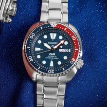 Load image into Gallery viewer, Seiko Prospex PADI Special Edition Automatic Blue Dial Silver Steel Strap Watch for Men - SRPE99