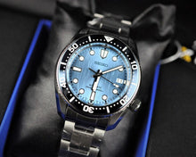 Load image into Gallery viewer, Seiko Prospex Glacier Save The Ocean Special Edition Automatic Blue Dial Silver Steel Strap Watch for Men - SPB299J1