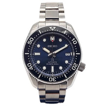 Load image into Gallery viewer, Seiko Prospex Marinemaster Automatic Scuba Divers Blue Dial Silver Steel Strap Watch for Men - SPB187J1