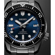 Load image into Gallery viewer, Seiko Prospex Marinemaster Automatic Scuba Divers Blue Dial Silver Steel Strap Watch for Men - SPB187J1