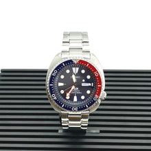 Load image into Gallery viewer, Seiko Prospex PADI Special Edition Automatic Blue Dial Silver Steel Strap Watch for Men - SRPE99