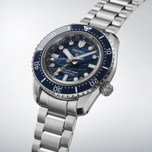 Load image into Gallery viewer, Seiko Prospex 1968 Heritage Divers GMT The Great Wave Limited Edition Blue Dial Silver Steel Strap Watch for Men - SPB509J1