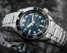 Load image into Gallery viewer, Seiko Prospex Marinemaster Automatic Scuba Divers Blue Dial Silver Steel Strap Watch for Men - SPB187J1