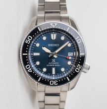 Load image into Gallery viewer, Seiko Prospex Marinemaster Automatic Scuba Divers Blue Dial Silver Steel Strap Watch for Men - SPB187J1