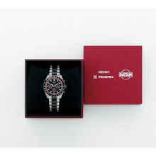 Load image into Gallery viewer, Seiko Prospex Speedtimer Solar Chronograph Datsun 240Z Collaboration Limited Edition Black Dial Two Tone Steel Strap Watch for Men - SSC957