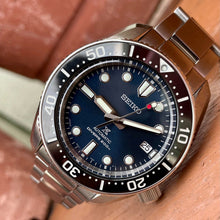 Load image into Gallery viewer, Seiko Prospex Marinemaster Automatic Scuba Divers Blue Dial Silver Steel Strap Watch for Men - SPB187J1