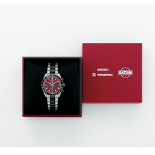 Load image into Gallery viewer, Seiko Prospex Speedtimer Solar Chronograph Datsun 240Z Collaboration Limited Edition Red Dial Two Tone Steel Strap Watch for Men - SBDL123