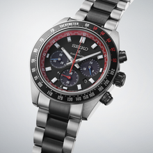 Load image into Gallery viewer, Seiko Prospex Speedtimer Solar Chronograph Datsun 240Z Collaboration Limited Edition Black Dial Two Tone Steel Strap Watch for Men - SSC957