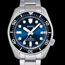 Load image into Gallery viewer, Seiko Prospex Marinemaster Automatic Scuba Divers Blue Dial Silver Steel Strap Watch for Men - SPB187J1