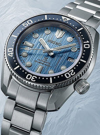 Seiko Prospex Glacier Save The Ocean Special Edition Automatic Blue Dial Silver Steel Strap Watch for Men - SPB299J1