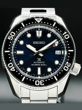 Load image into Gallery viewer, Seiko Prospex Marinemaster Automatic Scuba Divers Blue Dial Silver Steel Strap Watch for Men - SPB187J1