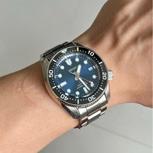 Load image into Gallery viewer, Seiko Prospex Marinemaster Automatic Scuba Divers Blue Dial Silver Steel Strap Watch for Men - SPB187J1