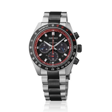 Load image into Gallery viewer, Seiko Prospex Speedtimer Solar Chronograph Datsun 240Z Collaboration Limited Edition Black Dial Two Tone Steel Strap Watch for Men - SSC957