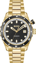 Load image into Gallery viewer, Hugo Boss Bossmatic Automatic Black Dial Gold Steel Strap Watch for Men - 1514180