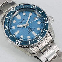 Load image into Gallery viewer, Seiko Prospex Glacier Save The Ocean Special Edition Automatic Blue Dial Silver Steel Strap Watch for Men - SPB299J1