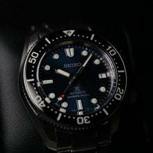 Load image into Gallery viewer, Seiko Prospex Marinemaster Automatic Scuba Divers Blue Dial Silver Steel Strap Watch for Men - SPB187J1