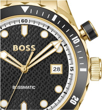 Load image into Gallery viewer, Hugo Boss Bossmatic Automatic Black Dial Gold Steel Strap Watch for Men - 1514180