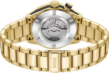 Load image into Gallery viewer, Hugo Boss Bossmatic Automatic Black Dial Gold Steel Strap Watch for Men - 1514180