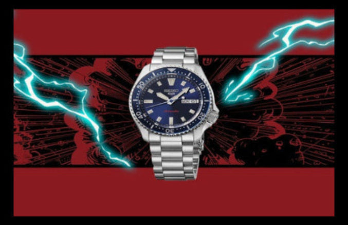 Seiko Prospex 1968 Heritage Divers GMT The Great Wave Limited Edition Blue Dial Silver Steel Strap Watch for Men - SPB509J1