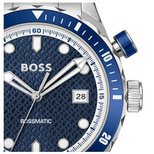 Load image into Gallery viewer, Hugo Boss Bossmatic Automatic Blue Dial Silver Steel Strap Watch for Men - 1514177