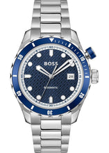 Load image into Gallery viewer, Hugo Boss Bossmatic Automatic Blue Dial Silver Steel Strap Watch for Men - 1514177