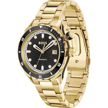 Load image into Gallery viewer, Hugo Boss Bossmatic Automatic Black Dial Gold Steel Strap Watch for Men - 1514180