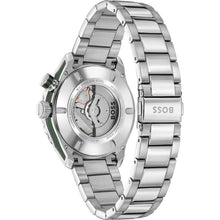 Load image into Gallery viewer, Hugo Boss Bossmatic Automatic Green Dial Silver Steel Strap Watch for Men - 1514178