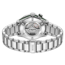 Load image into Gallery viewer, Hugo Boss Bossmatic Automatic Green Dial Silver Steel Strap Watch for Men - 1514178