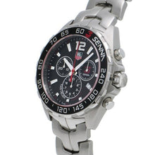 Load image into Gallery viewer, Tag Heuer Senna Chronograph Special Edition Black Dial Silver Steel Strap Watch for Men - CAZ1015.BA0883