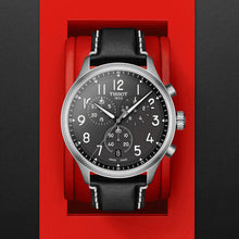 Load image into Gallery viewer, Tissot Chrono XL Vintage Quartz Black Dial Black Leather Strap Watch For Men - T116.617.16.062.00