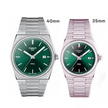 Load image into Gallery viewer, Tissot PRX Quartz Green Dial Steel Silver Steel Strap Watch for Men - T137.410.11.081.00